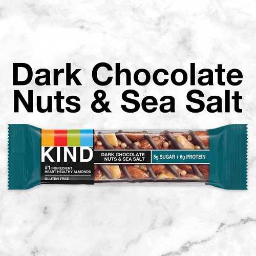 Dark Chocolate Nuts & Sea Salt Bar (6 CT) - Image 2