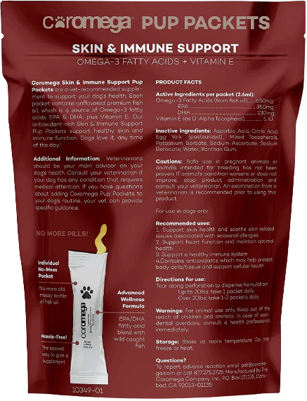 Pup Packs Skin & Immune Support Dog Supplement 30Ct - Image 2
