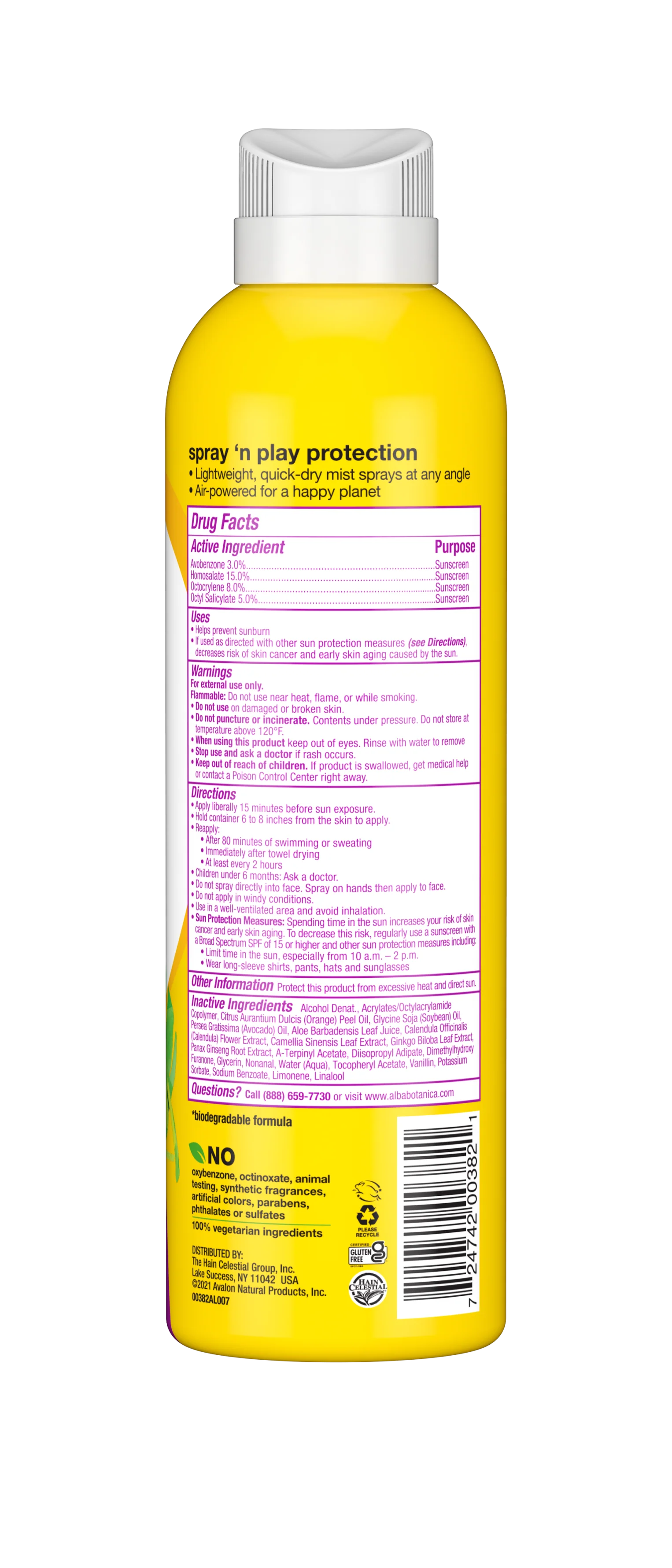 Kids Tropical Fruit Clear Spray Sunscreen Spf 50 - Image 2