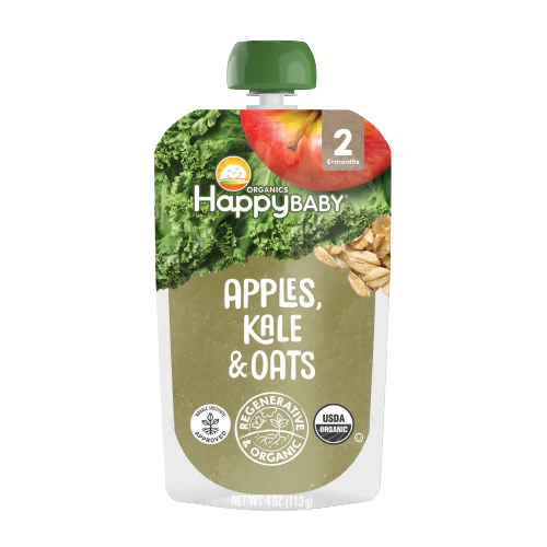 Apple Kale & Oat Stage 2 Baby Food Pouches