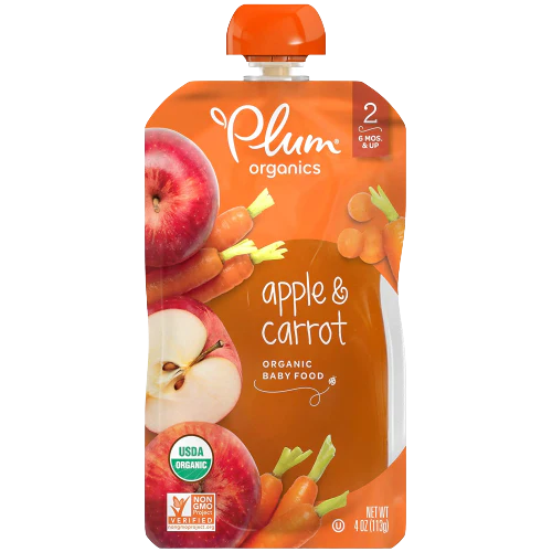 Organic Apple Carrot Baby Food (6 Pack Case) - Image 2