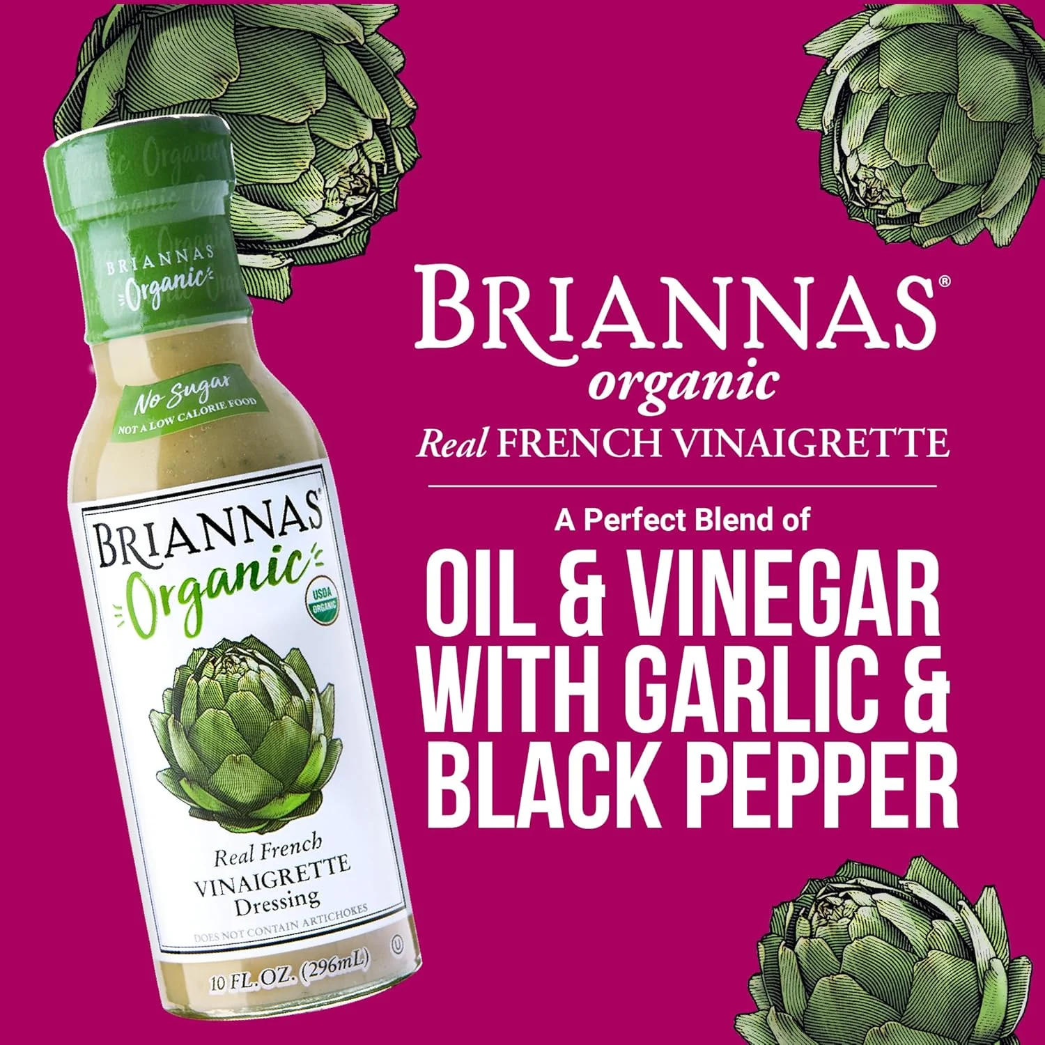 Organic Real French Vinaigrette Dressing - Image 2