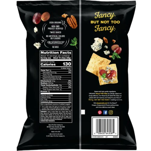 Organic Rosemary & Garlic Pita Chips - Image 2