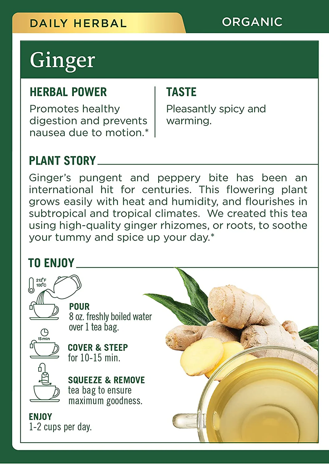 Organic Ginger Tea - Image 2