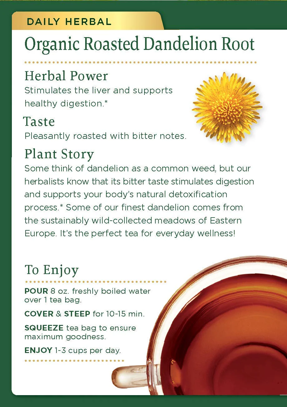 Organic Roasted Dandelion Root Tea - Image 2