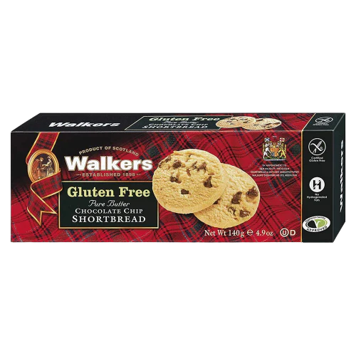 Gluten Free Chocolate Chip Shortbread Cookies