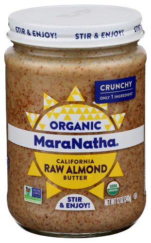 Organic Raw Crunchy Almond Butter