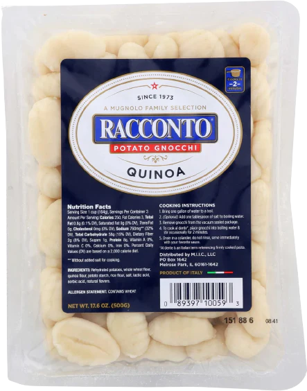 Quinoa Potato Gnocchi