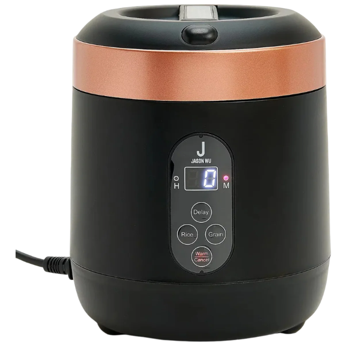 1.5-Cup Mini Rice Cooker With Measuring Cup & Spoon - Black