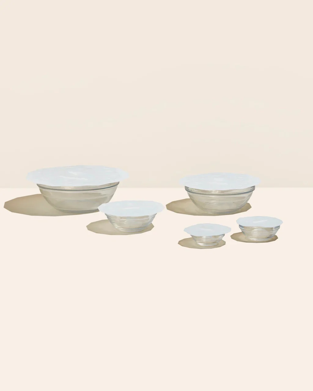 10-Piece Silicon Suction Lid Set - Studio White - Image 2