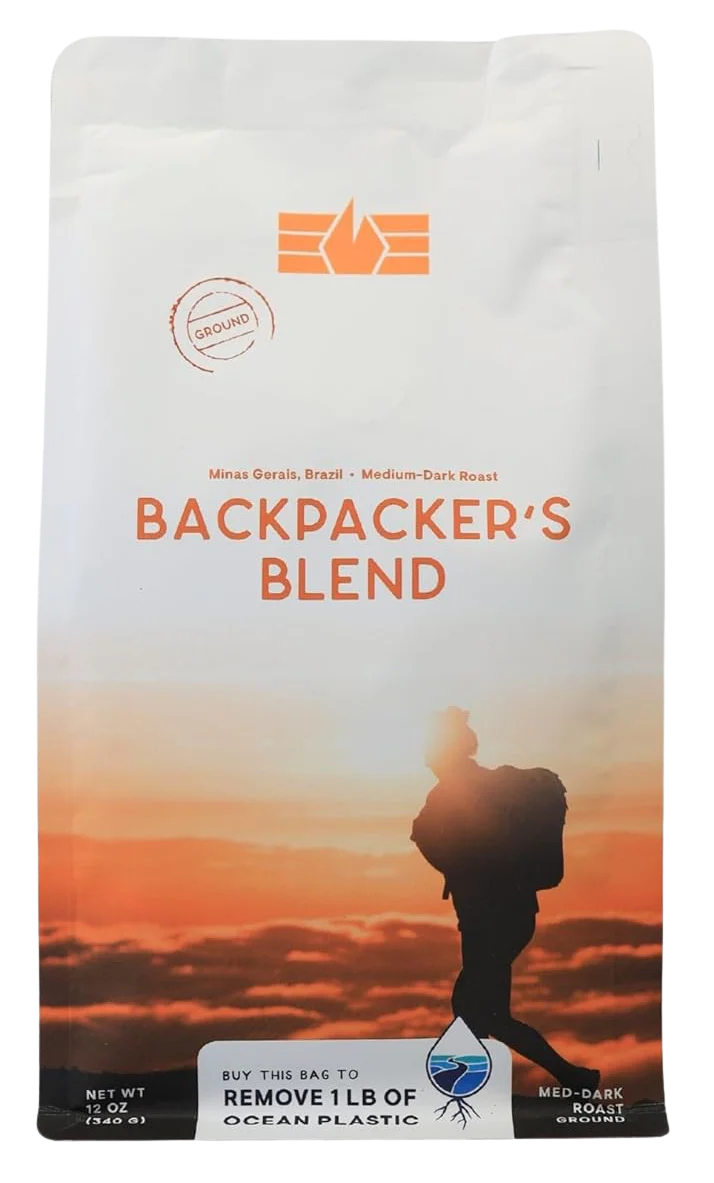 100% Arabica Ground Coffee - Backpacker's Blend (Medium-Dark Roast)