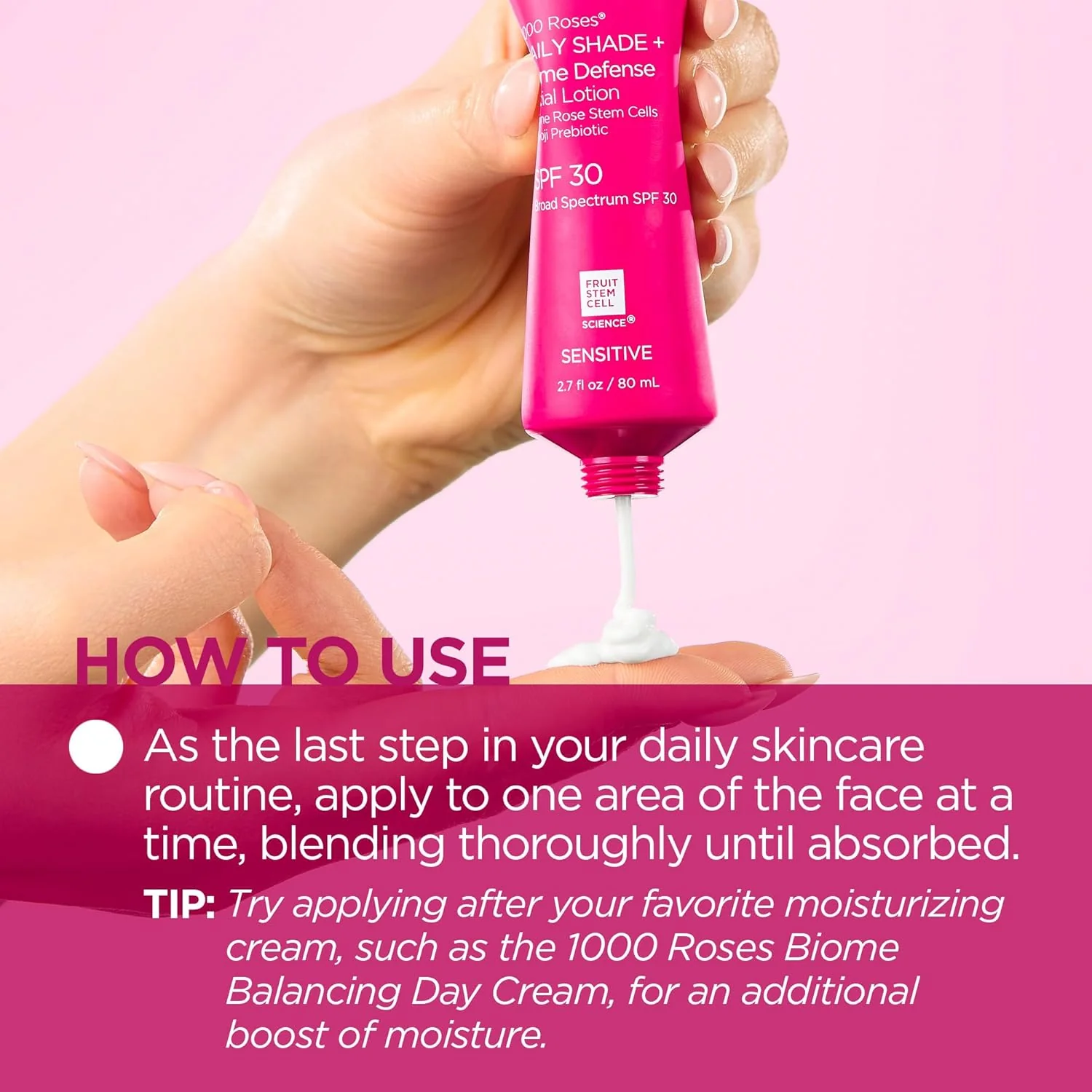 1000 Roses Daily Shade + Biome Defense Mineral SPF 30 - Image 2