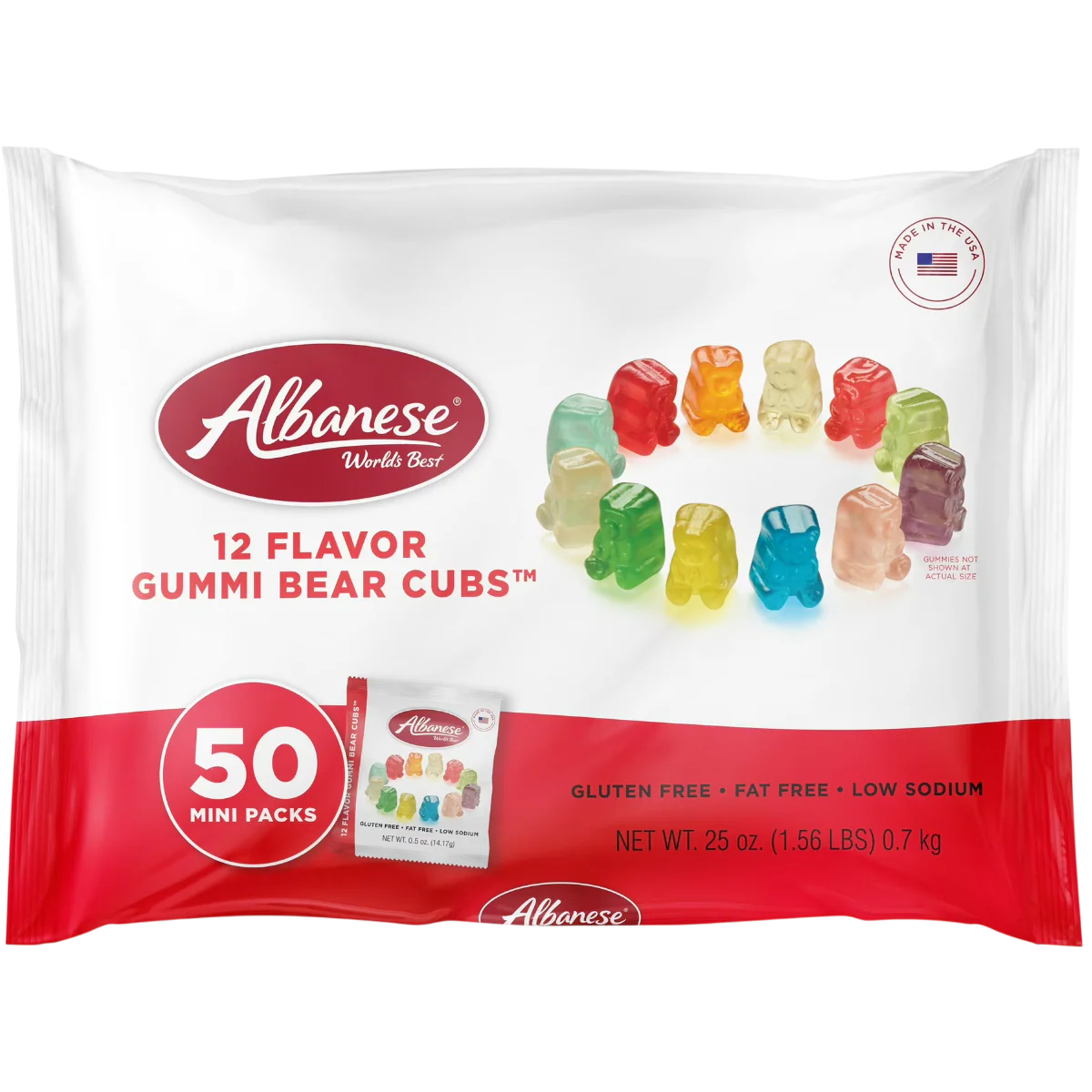 12 Flavor Gummi Bears Multipack (50 CT)