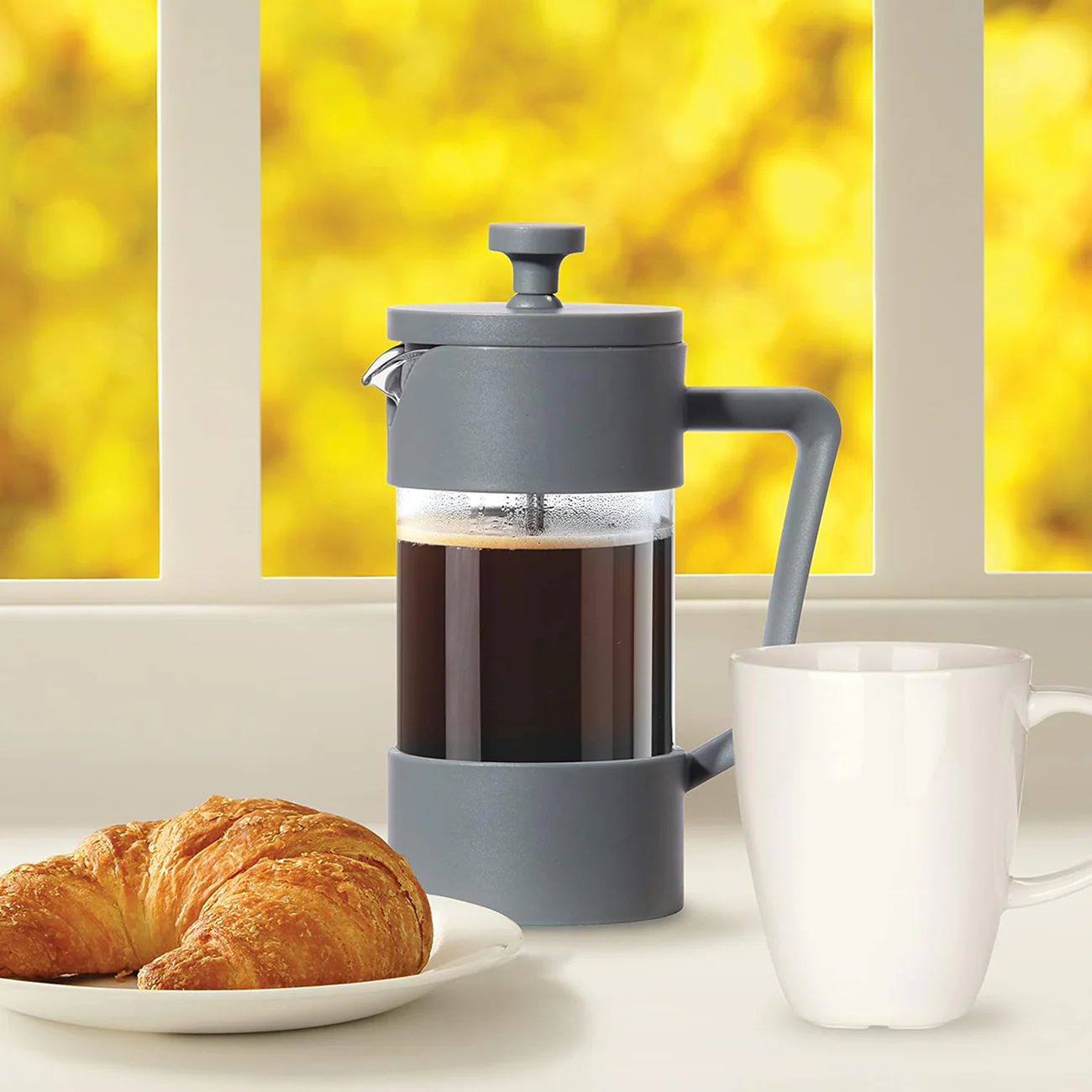 12oz 3 Cup French Press - Grey - Image 4