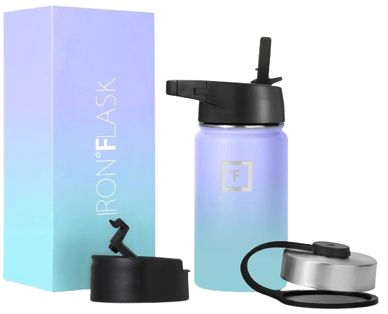 14 oz Wide Mouth Bottle with Straw Lid - Cotton Candy