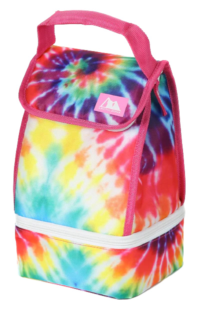 2 Compartment Tie Dye Lunch Bag