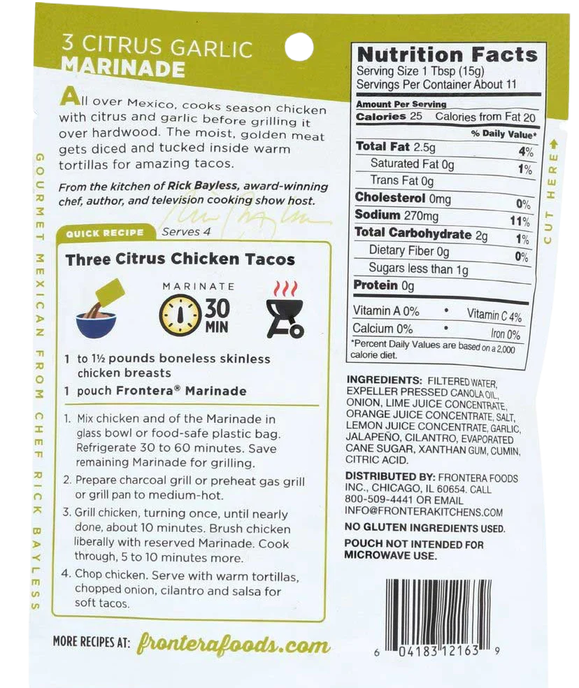 Three Citrus Garlic Marinade - Image 2