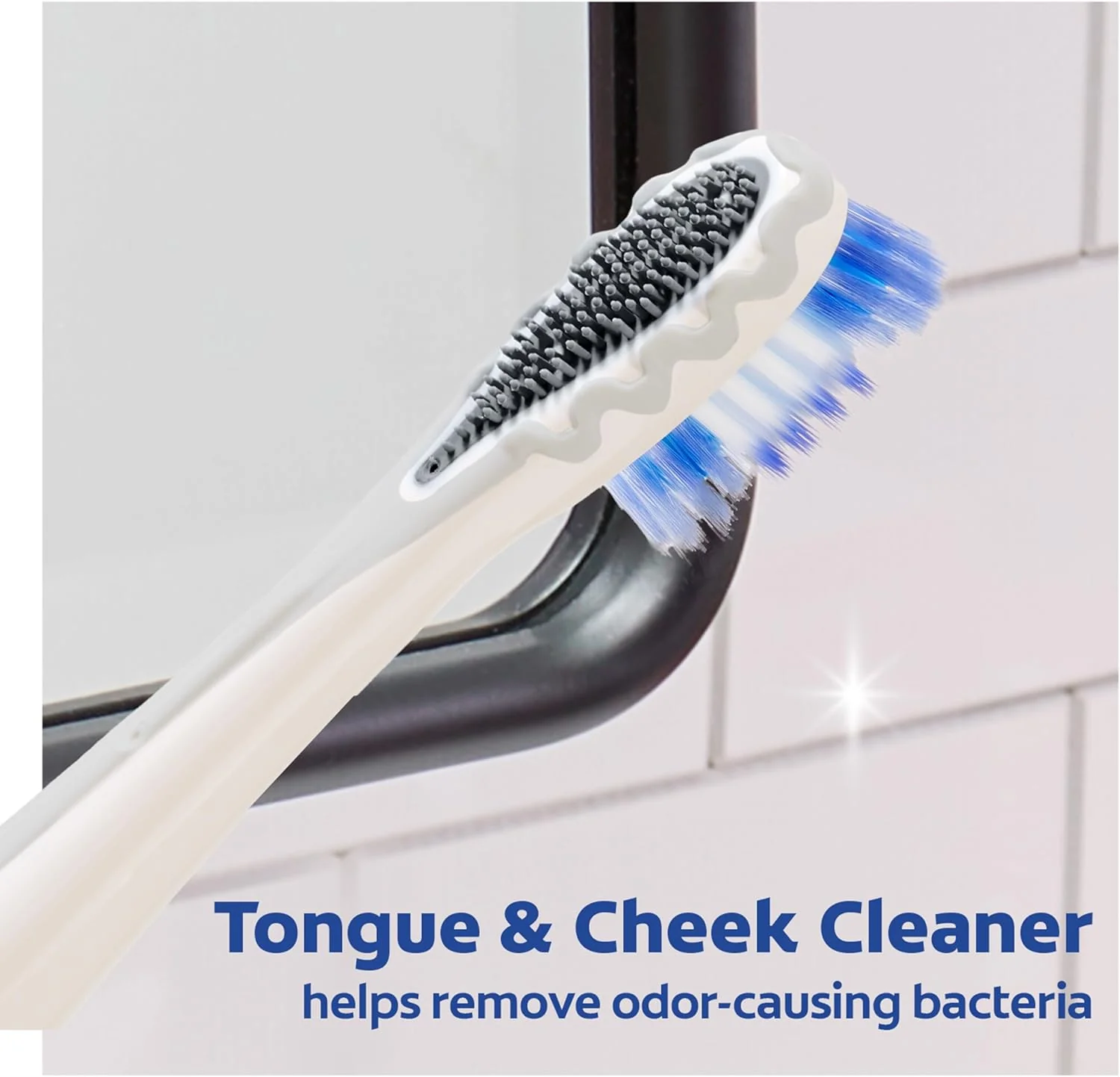 360 Floss Tip Sonic Powered Battery Toothbrush + 2 Floss Tip Refill Heads - Image 3