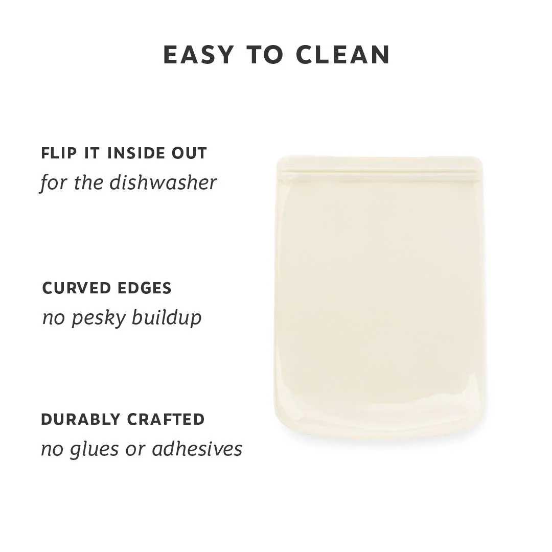46oz Portable Silicone Bag - Cream - Image 2