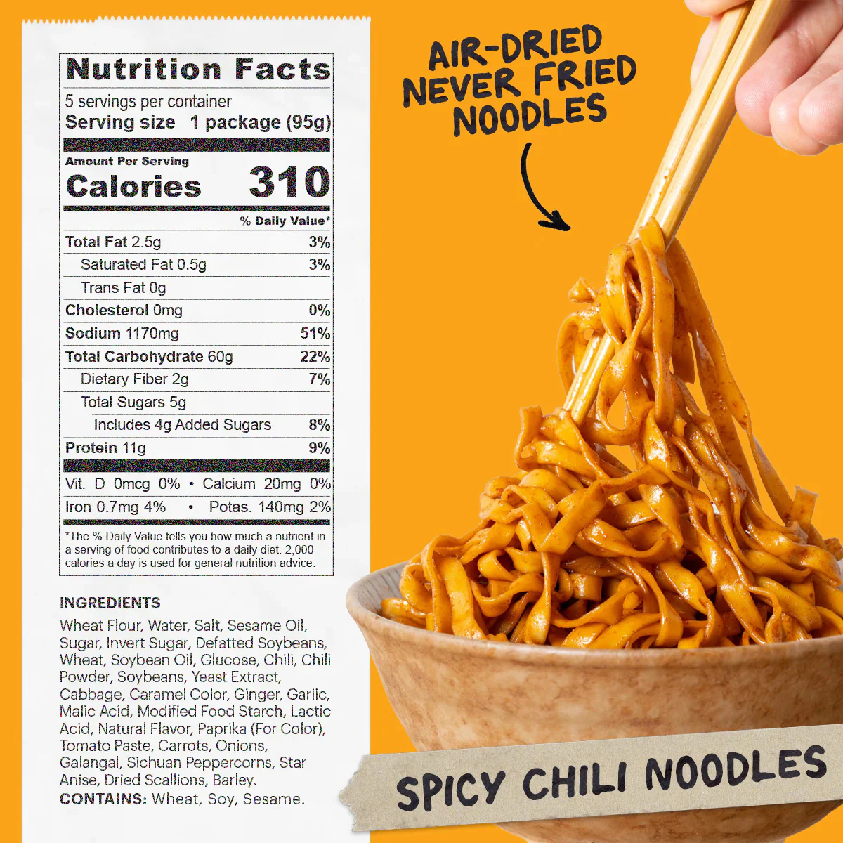 Spicy Chilli Noodles (5 CT) - Image 3