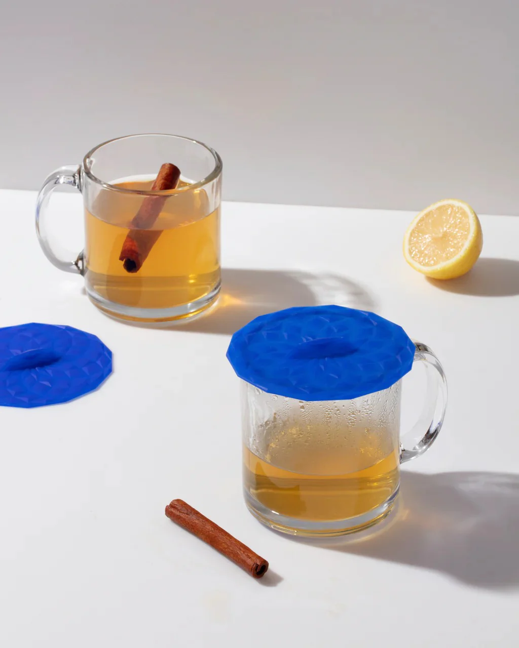 5-Piece Silicone Suction Lids Set - Blue - Image 3