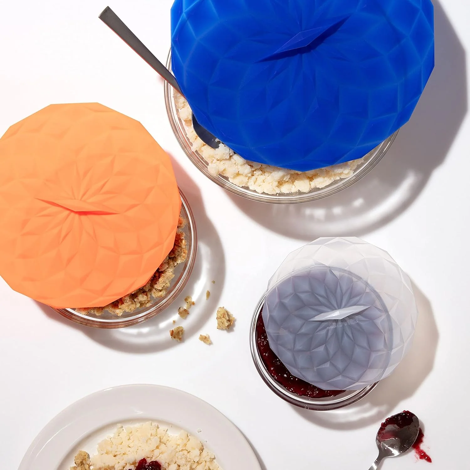 5-Piece Silicone Suction Lids Set - Slate - Image 2