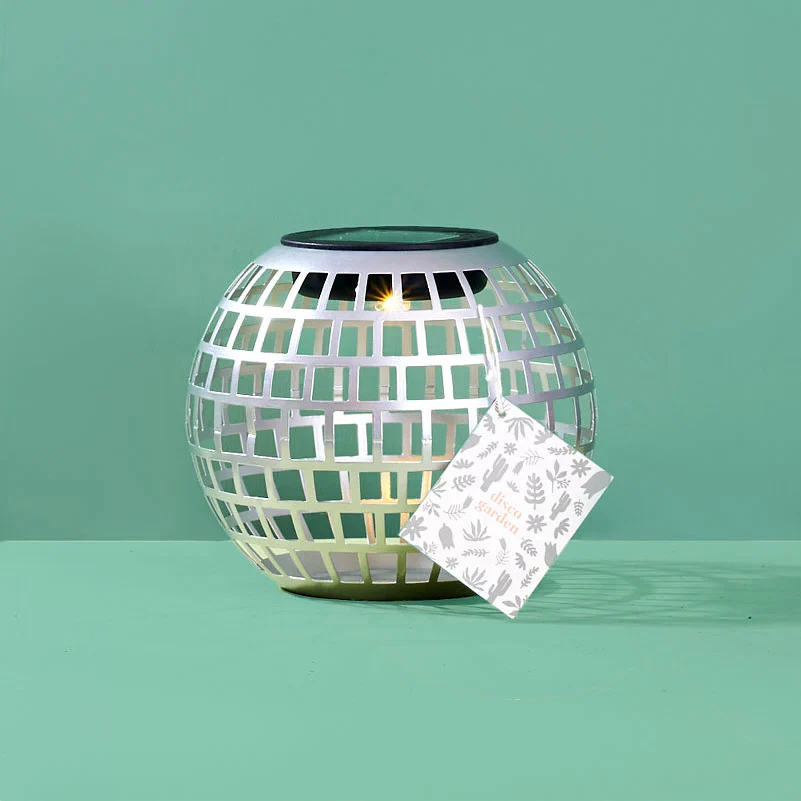 6" Disco Ball Solar Lantern - Image 2