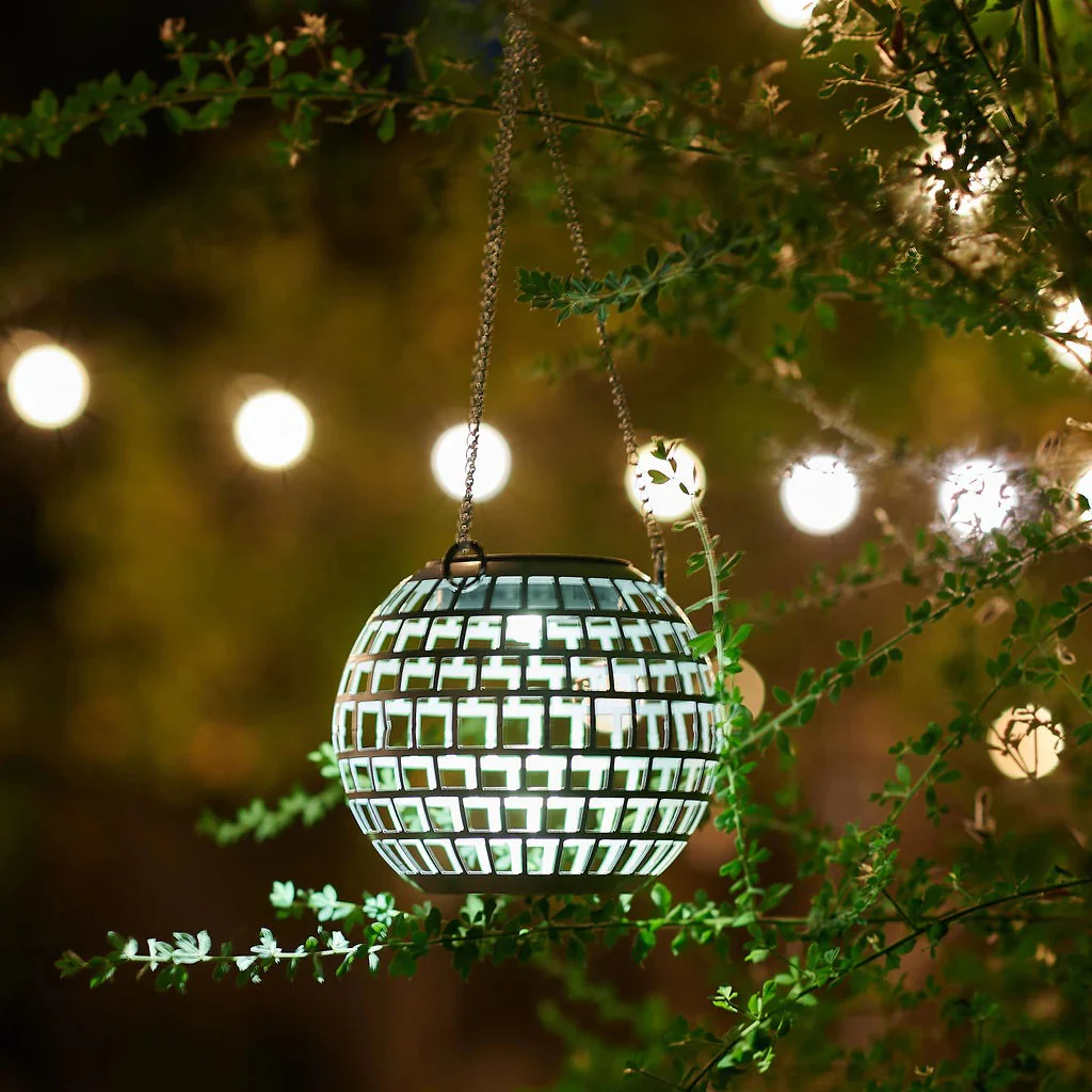 6" Disco Ball Solar Lantern - Image 7