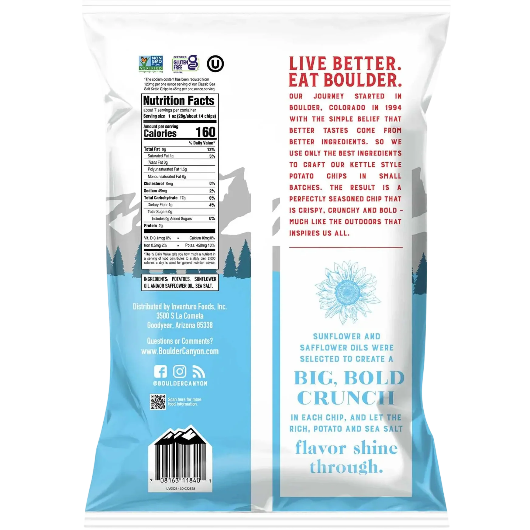 60% Less Sodium Kettle Style Potato Chips - Image 2
