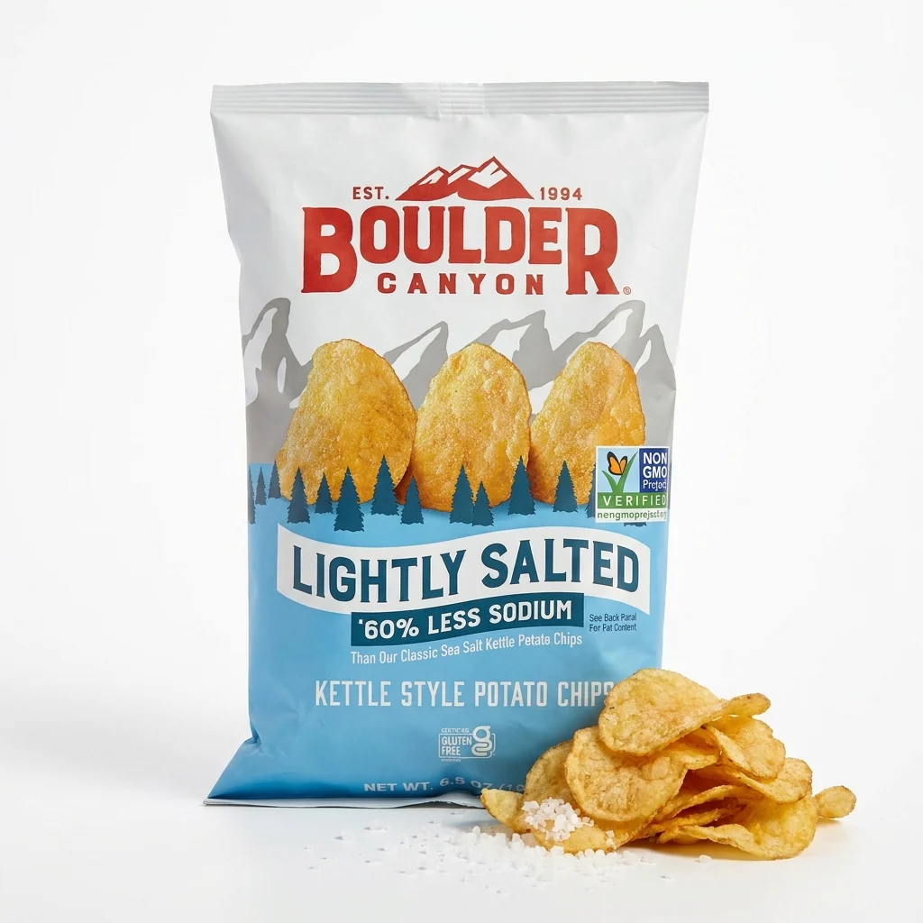 60% Less Sodium Kettle Style Potato Chips - Image 3