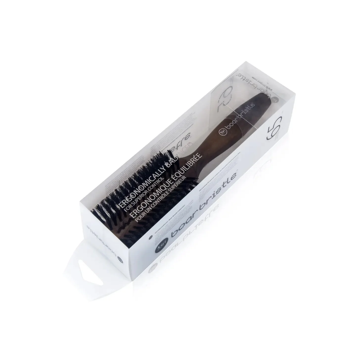 65mm Professional Round Brush with Premium Boar Bristle - Image 2