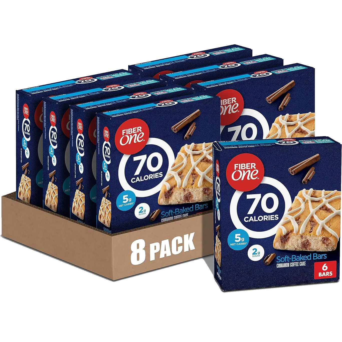 70 Calorie Cinnamon Coffee Cake Bar (8 Pack)
