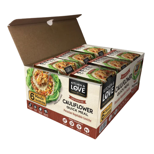 Peruvian Vegetable Ceviche Cauliflower Quick Cup (6 Pack) - Image 3