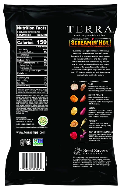 Screamin Hot Vegetable Chips - Image 2