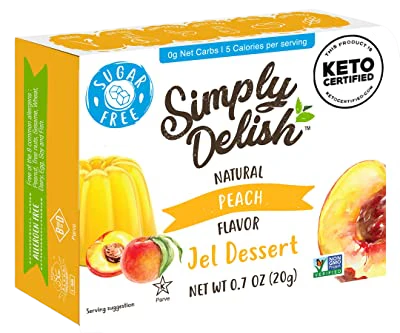 Natural Peach Flavor Jel Dessert