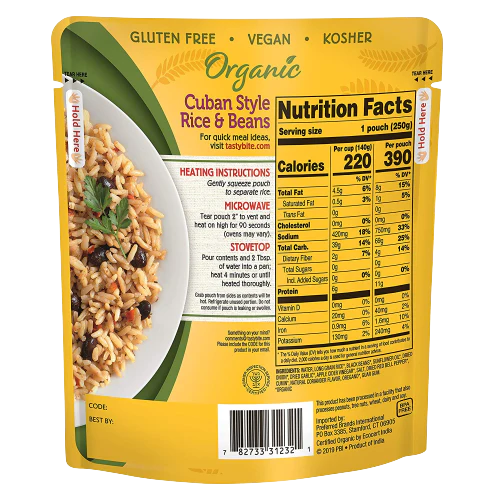 Organic Cuban Style Rice & Beans (6 Pack) - Image 3