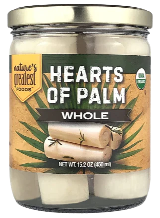 Organic Whole Hearts Of Palm