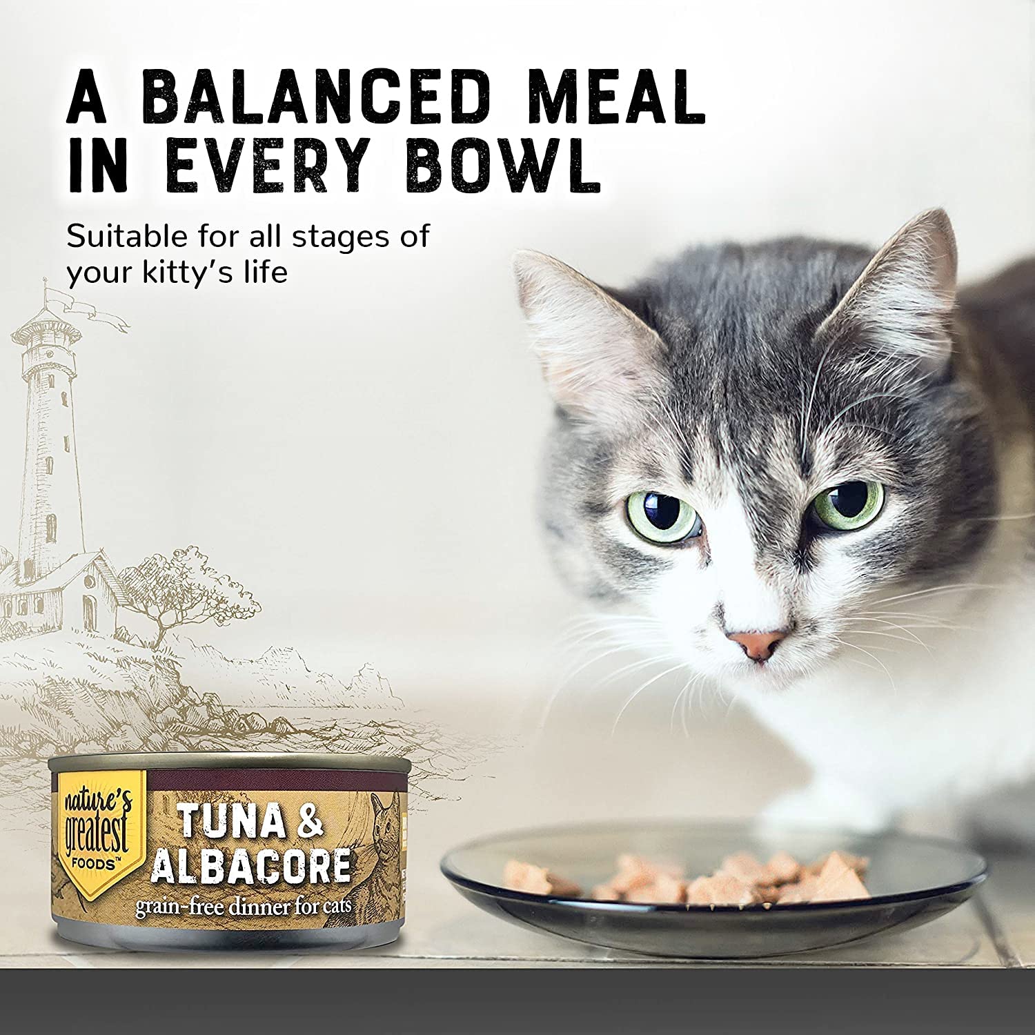 Grain-Free Cat Food Tuna & Topping Albacore (24 pack) - Image 6