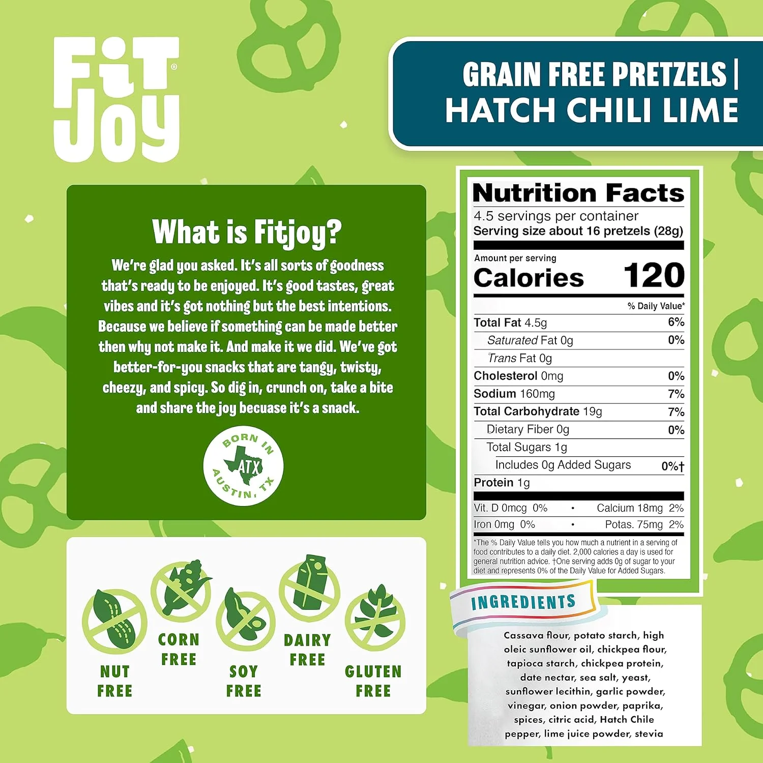 Grain Free Hatch Chile Lime Pretzels - Image 3
