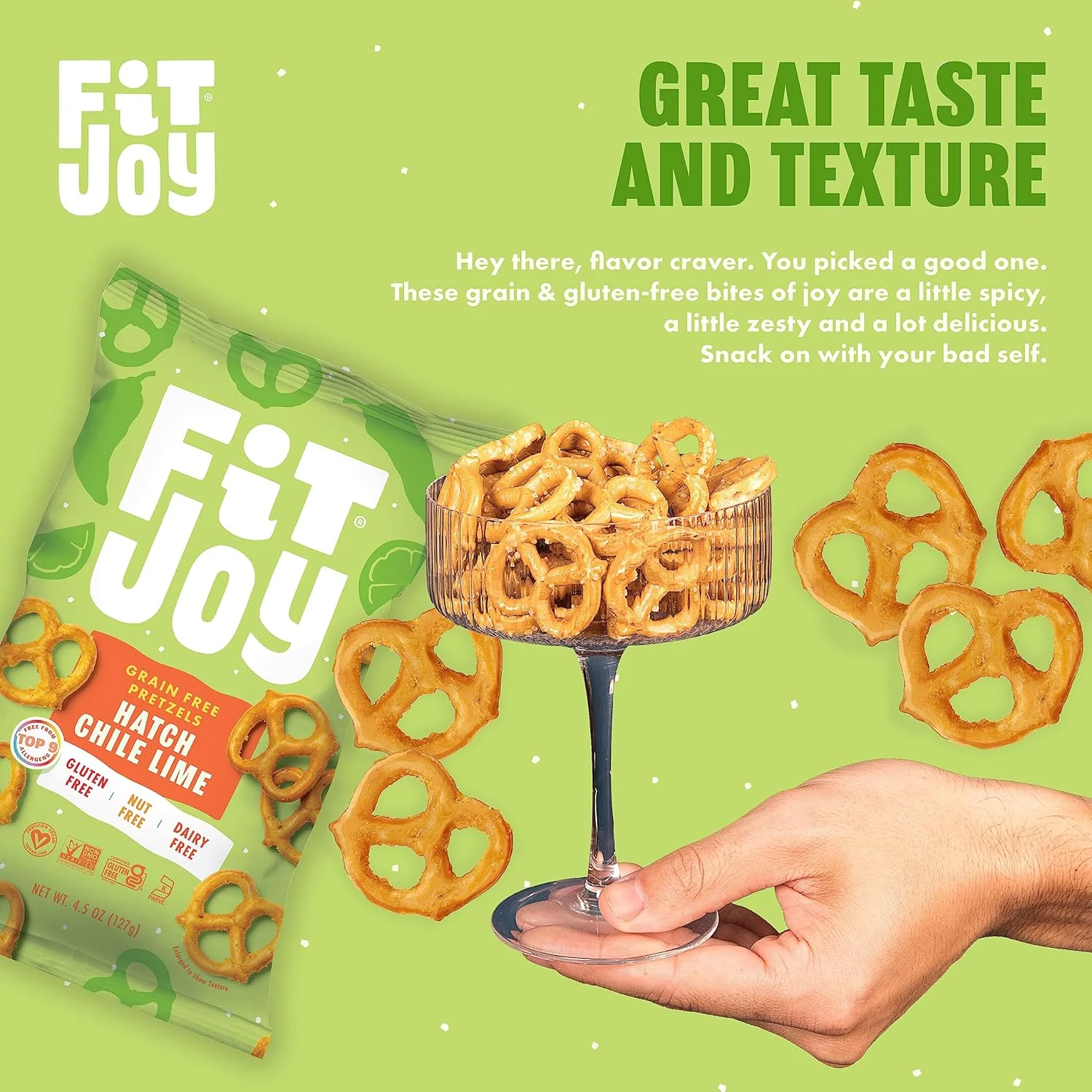 Grain Free Hatch Chile Lime Pretzels - Image 7