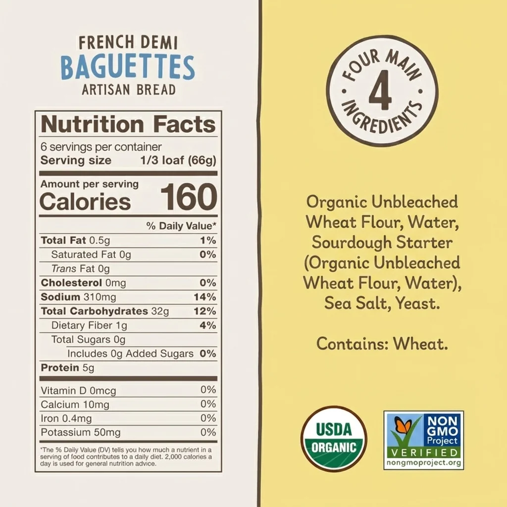 French Demi Baguette (2 Pack) - Image 3