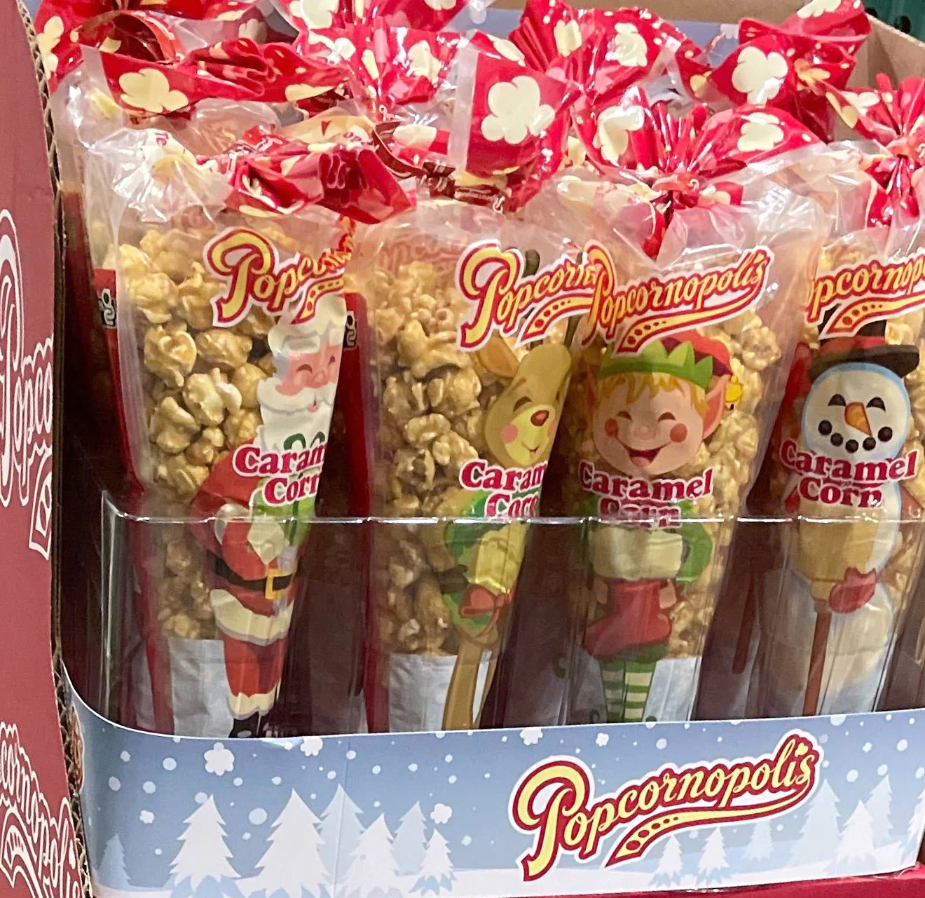 Popcorn Cone Holiday Caramel - Image 2
