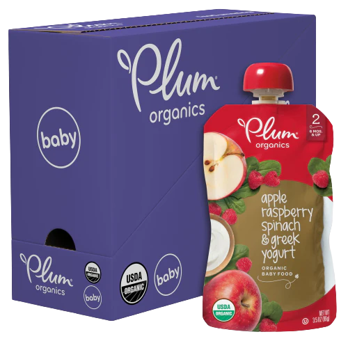 Apple Raspberry Spinach & Greek Yogurt Baby Food (6 Pack Case)