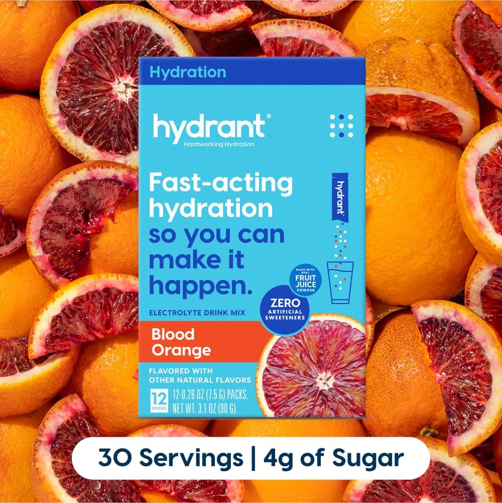 Blood Orange Electrolyte Hydration Drink Mix Packets (12 CT) - Image 2