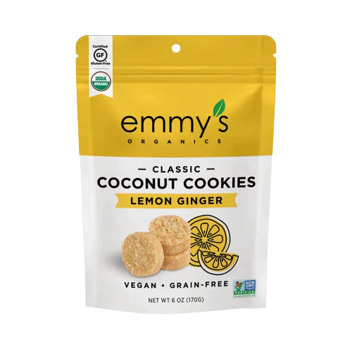 Organic Lemon Ginger Coconut Cookie