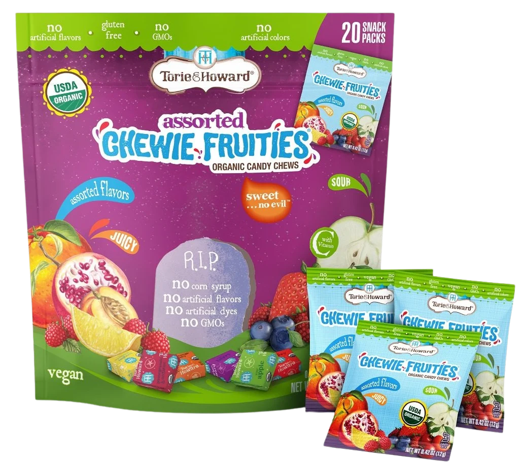 Organic Assorted Chewie Fruities Snack Packs, 20 Ct