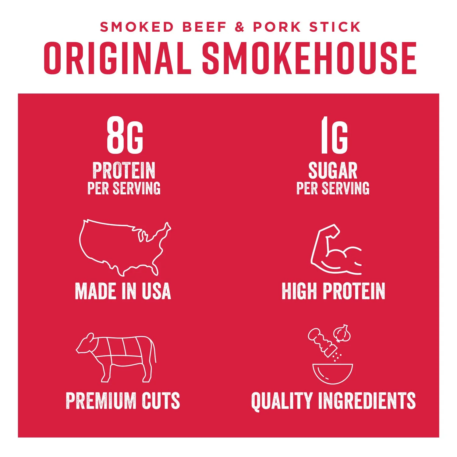 Original Smoke House Jerky Sticks (16 Pack Case) - Image 4
