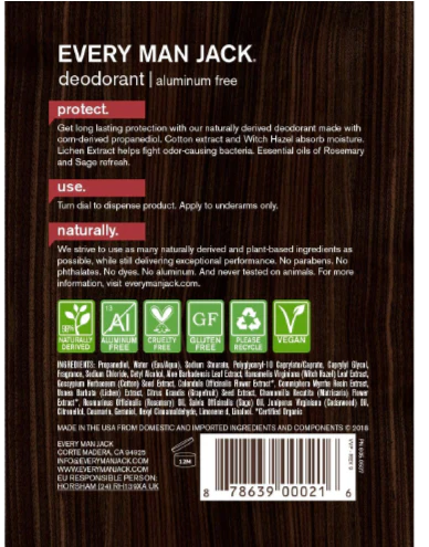 Aluminum Free Deodorant - Cedarwood - Image 2