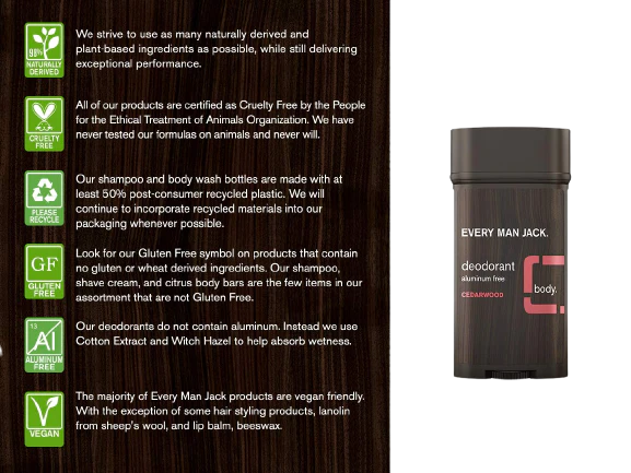 Aluminum Free Deodorant - Cedarwood - Image 3