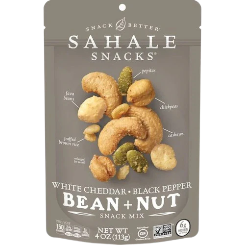 White Cheddar & Black Pepper Bean + Nut Snack Mix